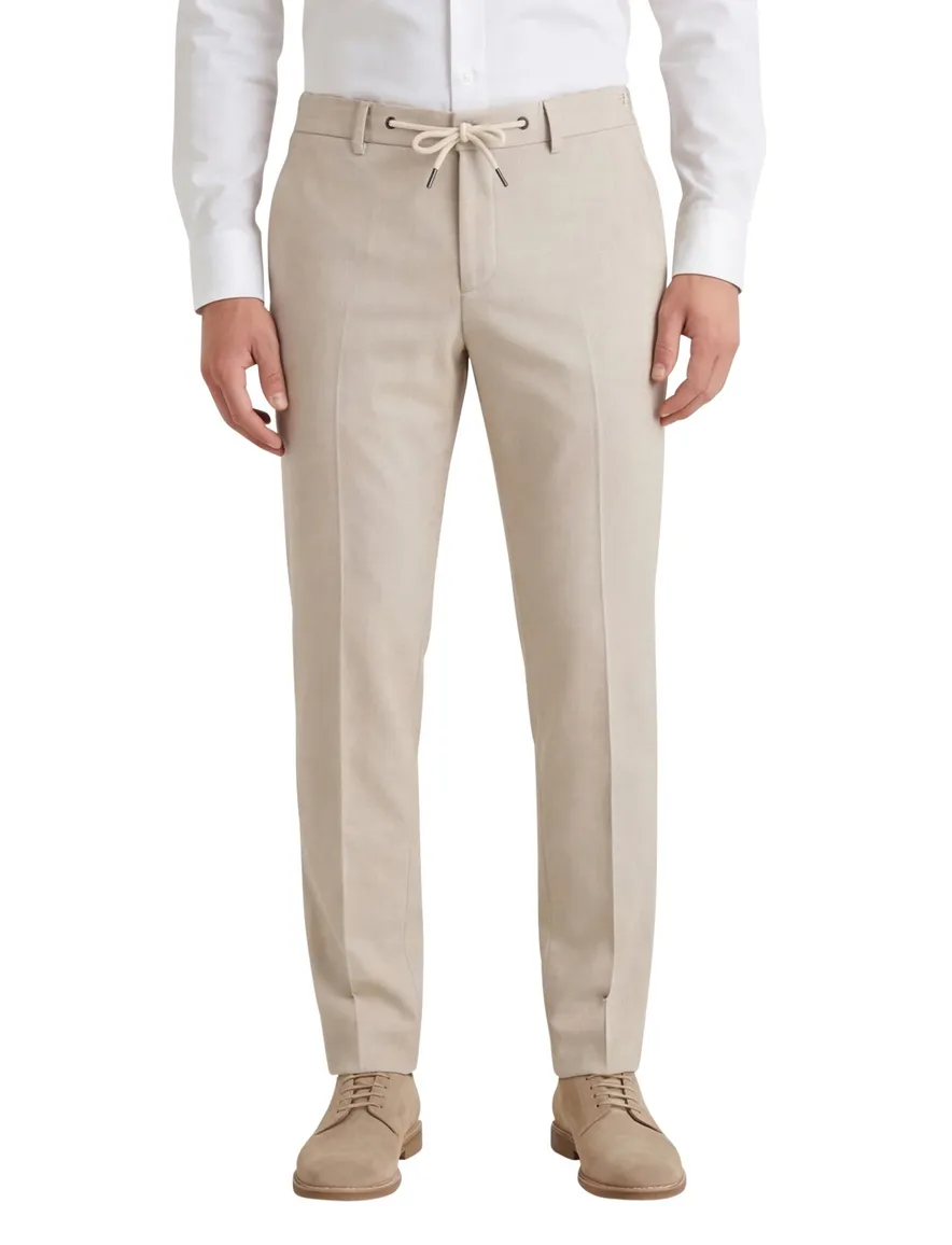 Born with appetite pantalon beige gemêleerd