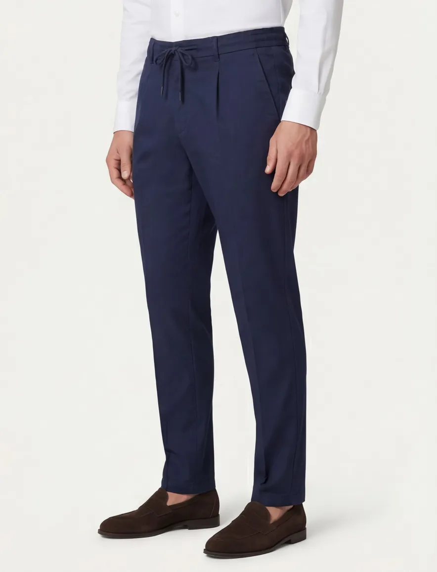 Born With Appetite katoenen chino mix en match navy