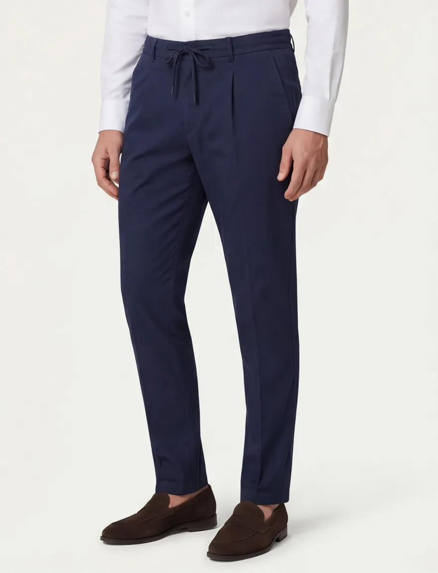 Born With Appetite katoenen chino mix en match navy