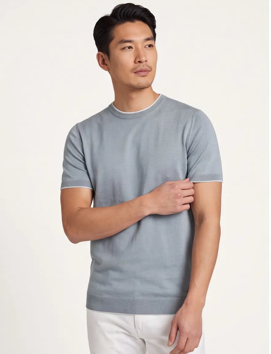 Born With Appetite t-shirt ronde hals knitted