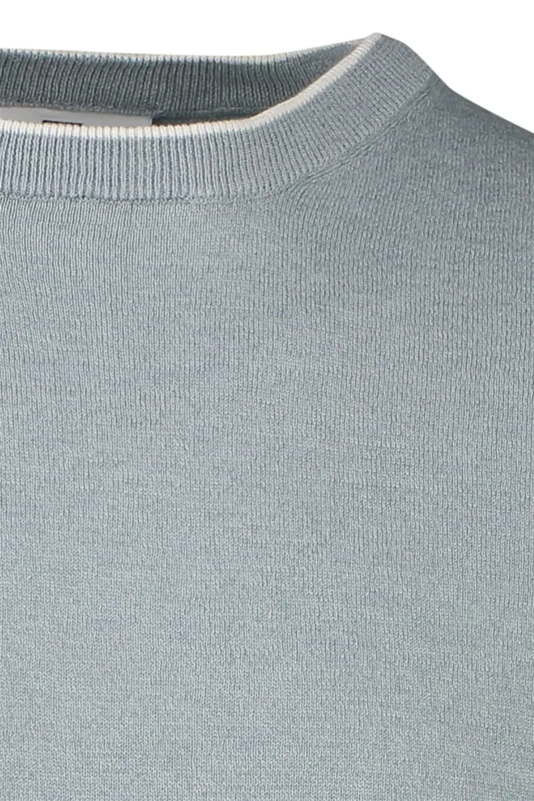 Ronde hals Born With Appetite t-shirt knitted blauw