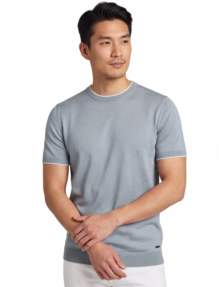 Born With Appetite t-shirt ronde hals knitted