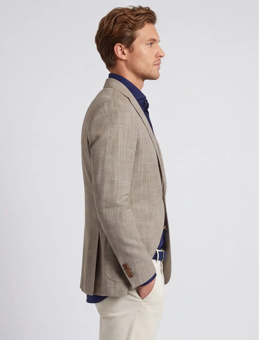 Portofino colbert bruin Leek jacket drop