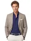 Gemêleerd Portofino colbert Leek jacket drop bruin normale fit