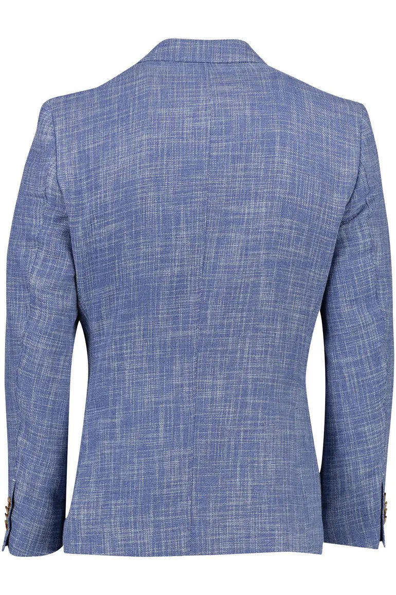 Portofino colbert blauw Leek jacket drop