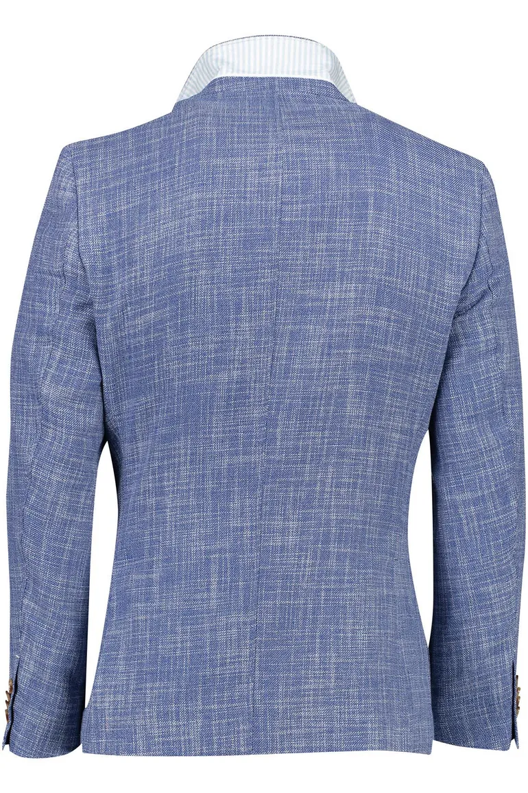 Portofino colbert blauw Leek jacket drop