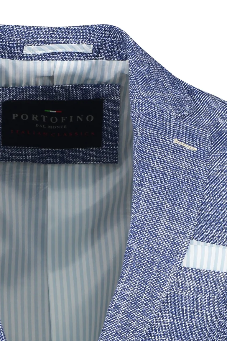 Portofino colbert blauw Leek jacket drop