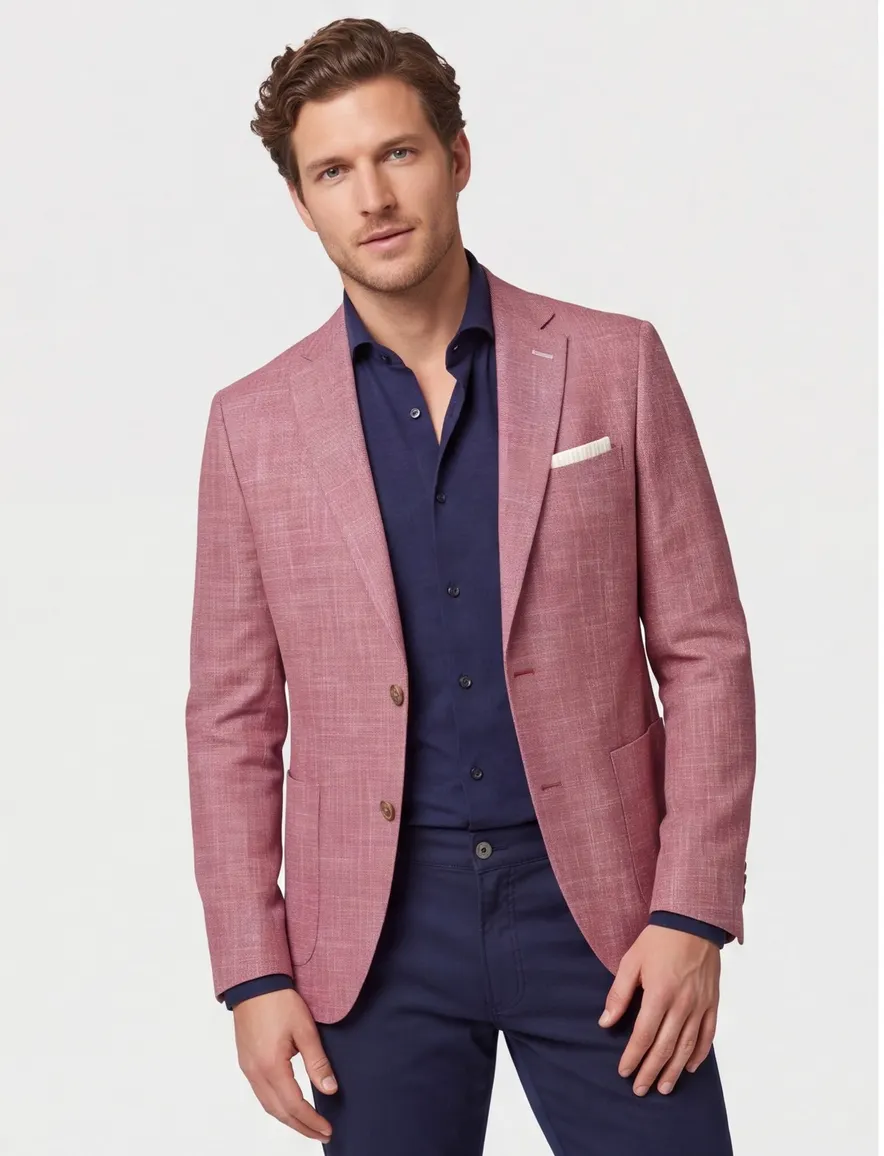 Portofino colbert LEEK rood gemeleerd