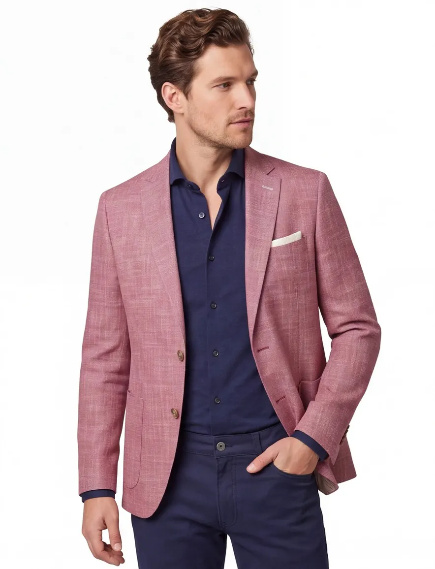 Portofino colbert LEEK rood gemeleerd