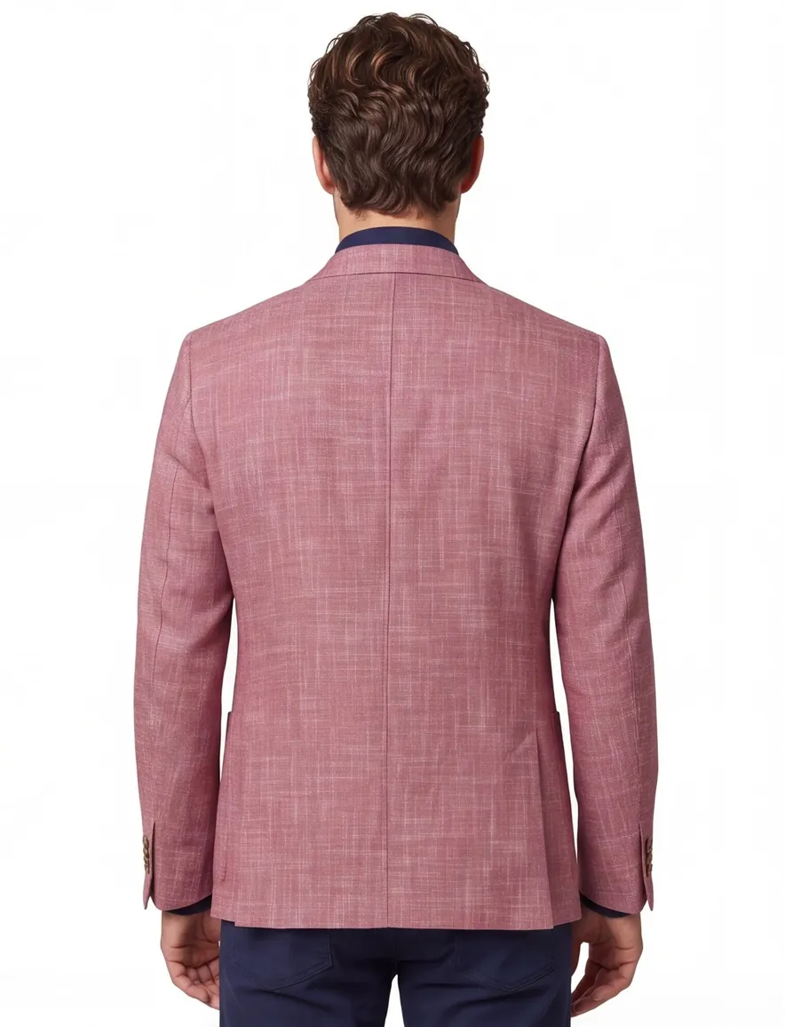 Portofino colbert rood gemêleerd normale fit