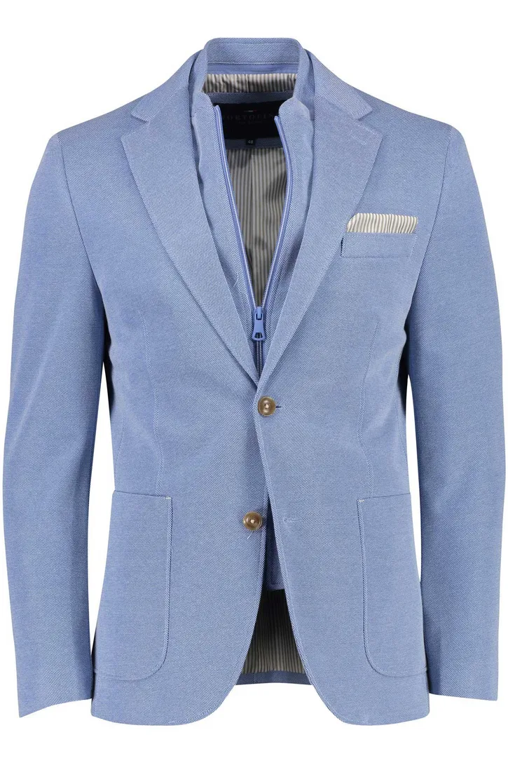 Portofino Lommer colbert borstzak katoen blauw