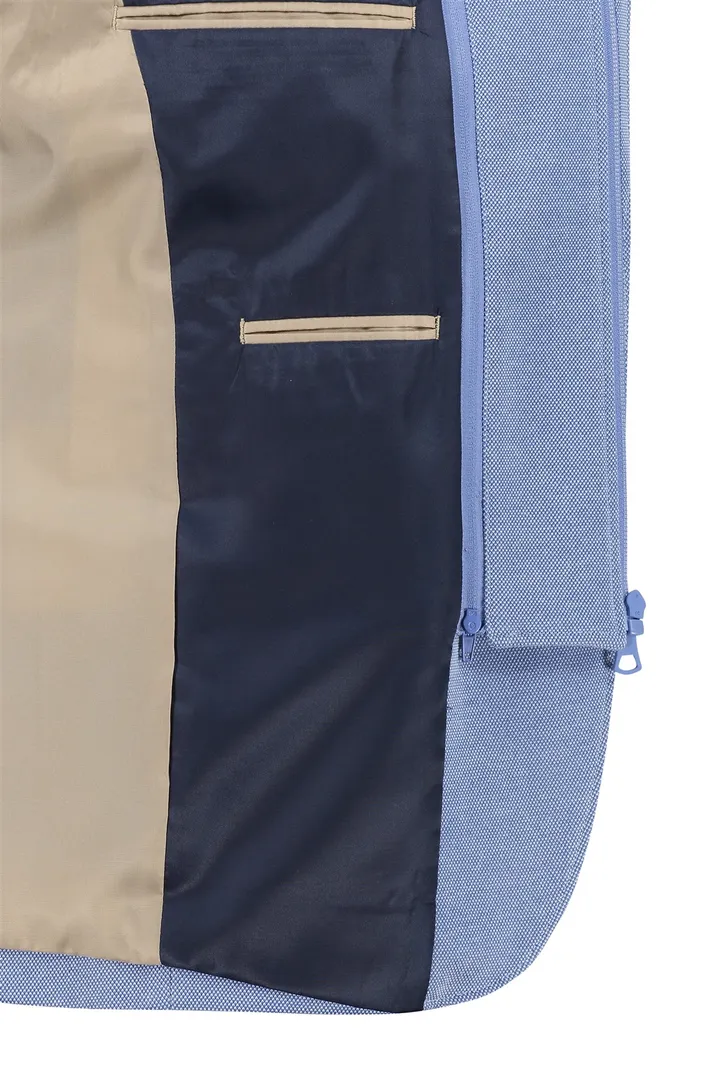 Portofino Lommer colbert borstzak katoen blauw