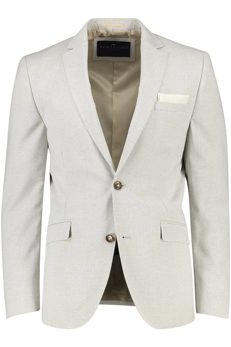 Portofino colbert beige structuur