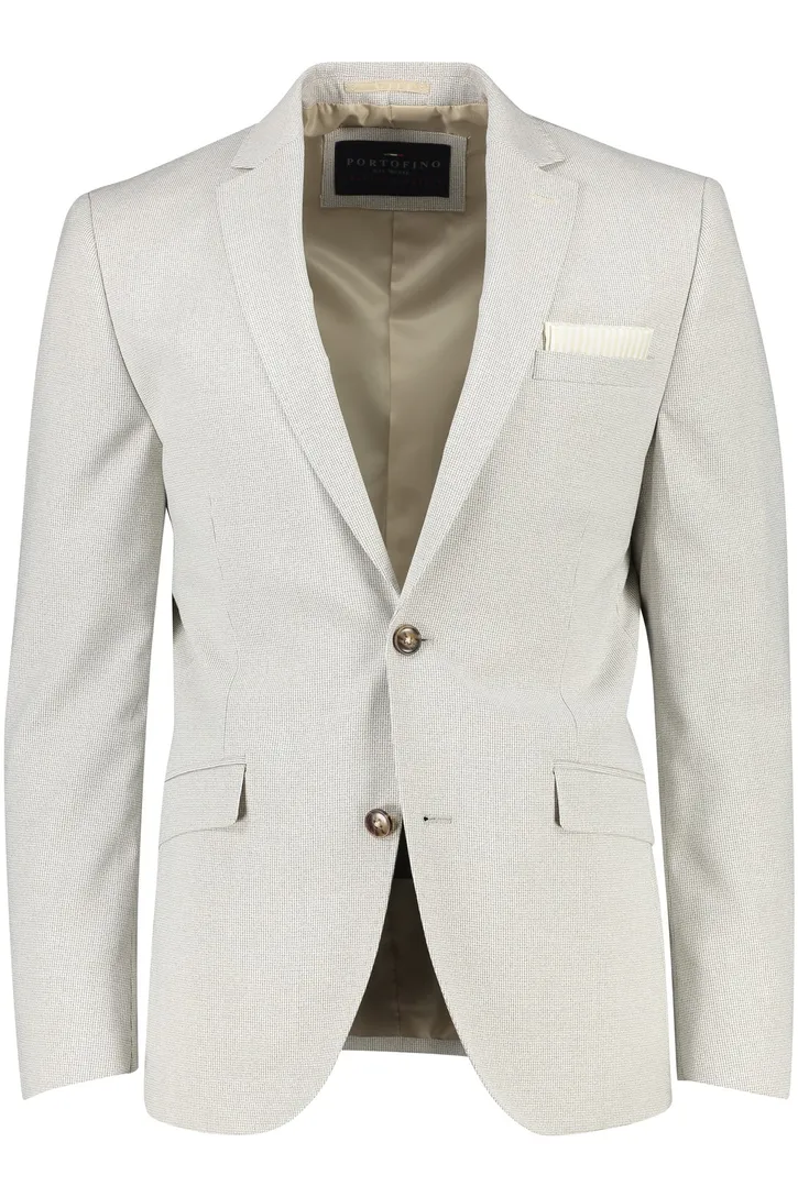 Portofino normale fit colbert beige gemêleerd