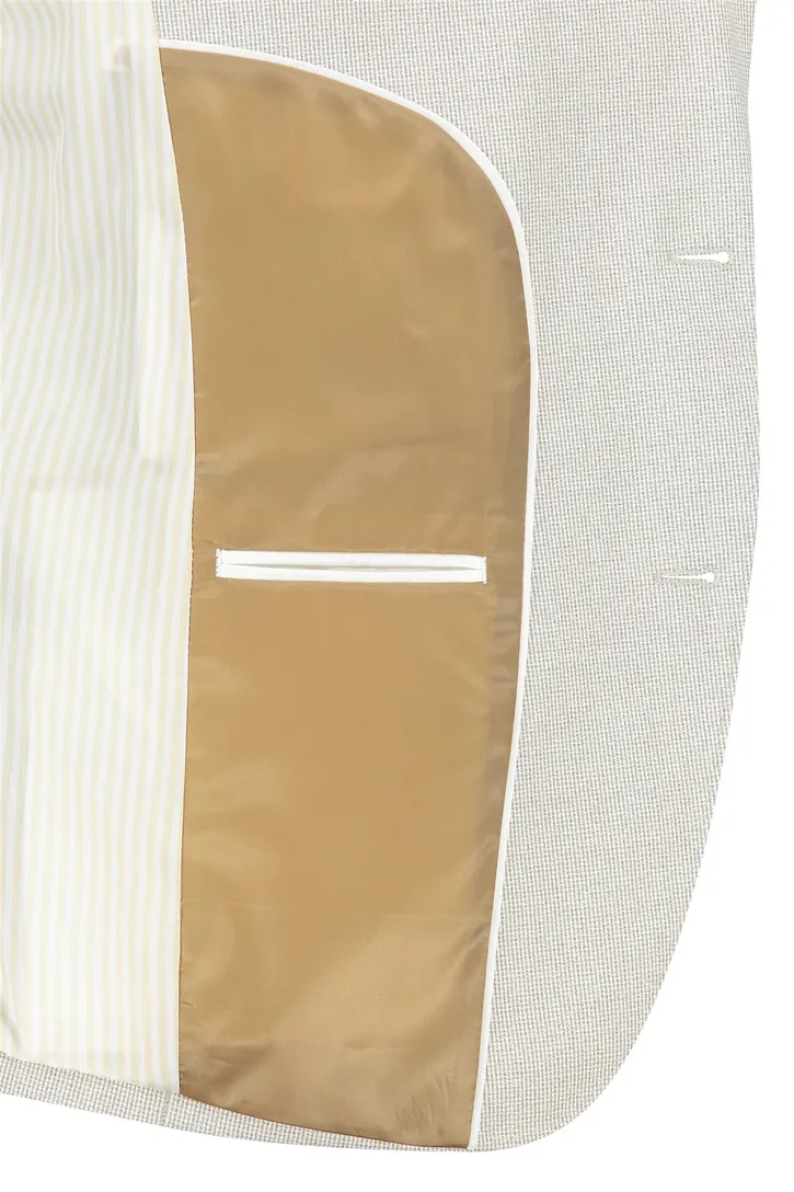 Portofino normale fit colbert beige gemêleerd