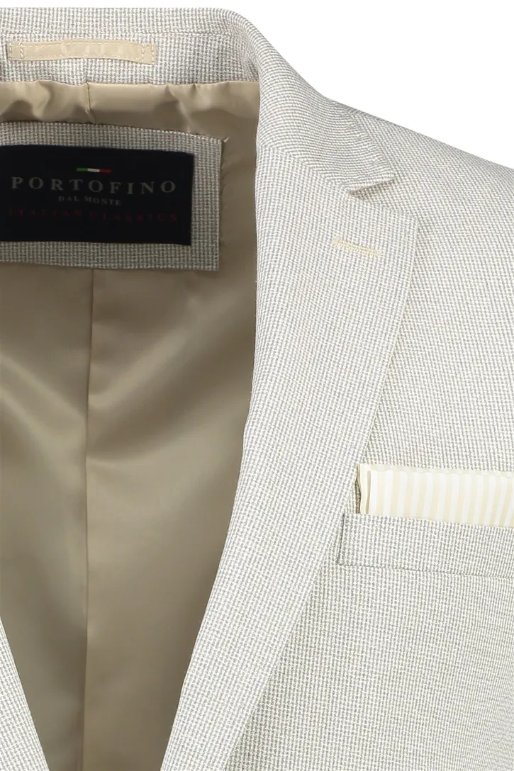Portofino normale fit colbert beige gemêleerd