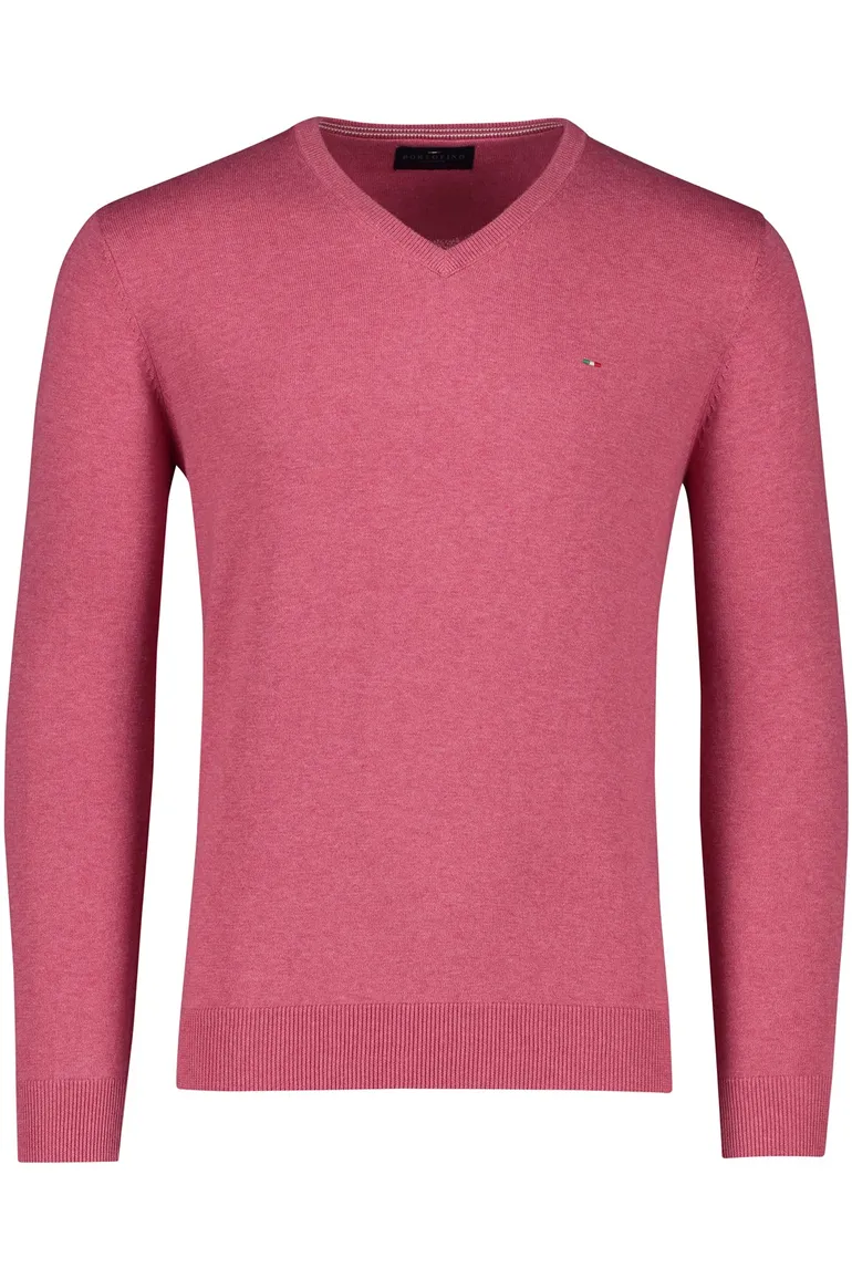 Portofino trui v-hals Vince roze