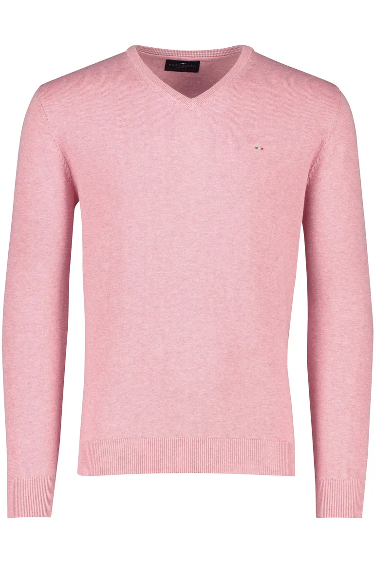 Portofino trui v-hals Vince roze