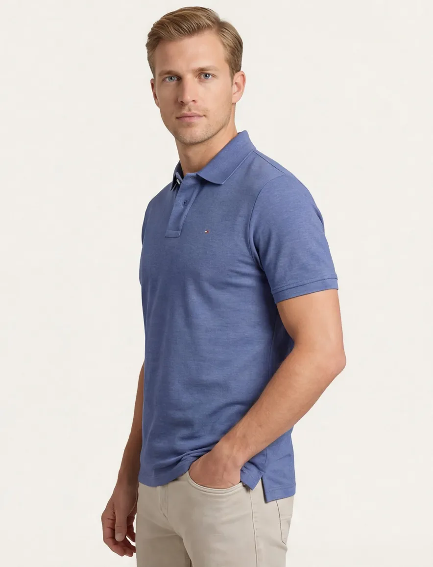 Portofino polo blauw Fang Pique