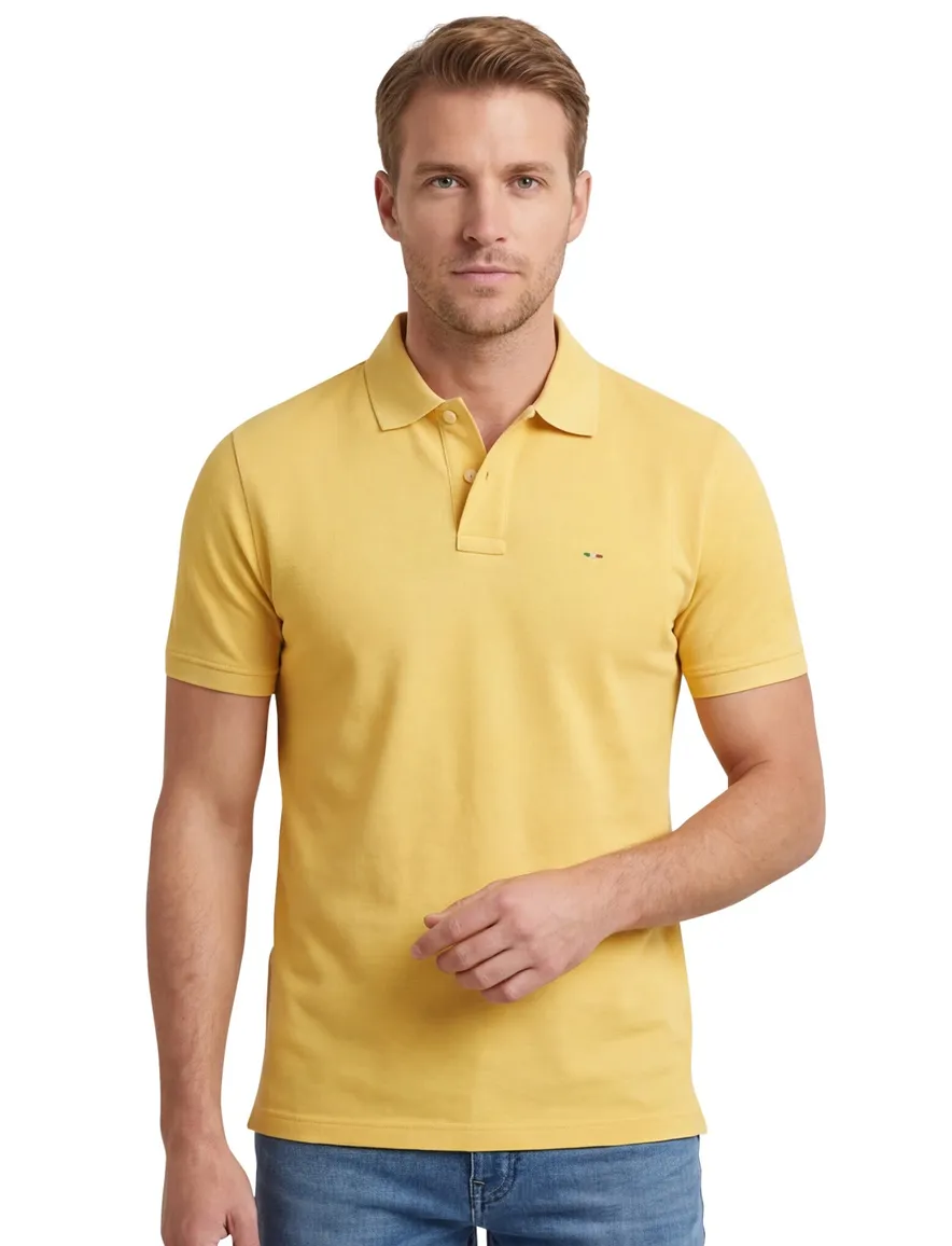 Portofino polo geel Fang Pique