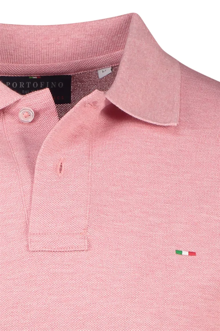Portofino polo lichtroze 2-knoops