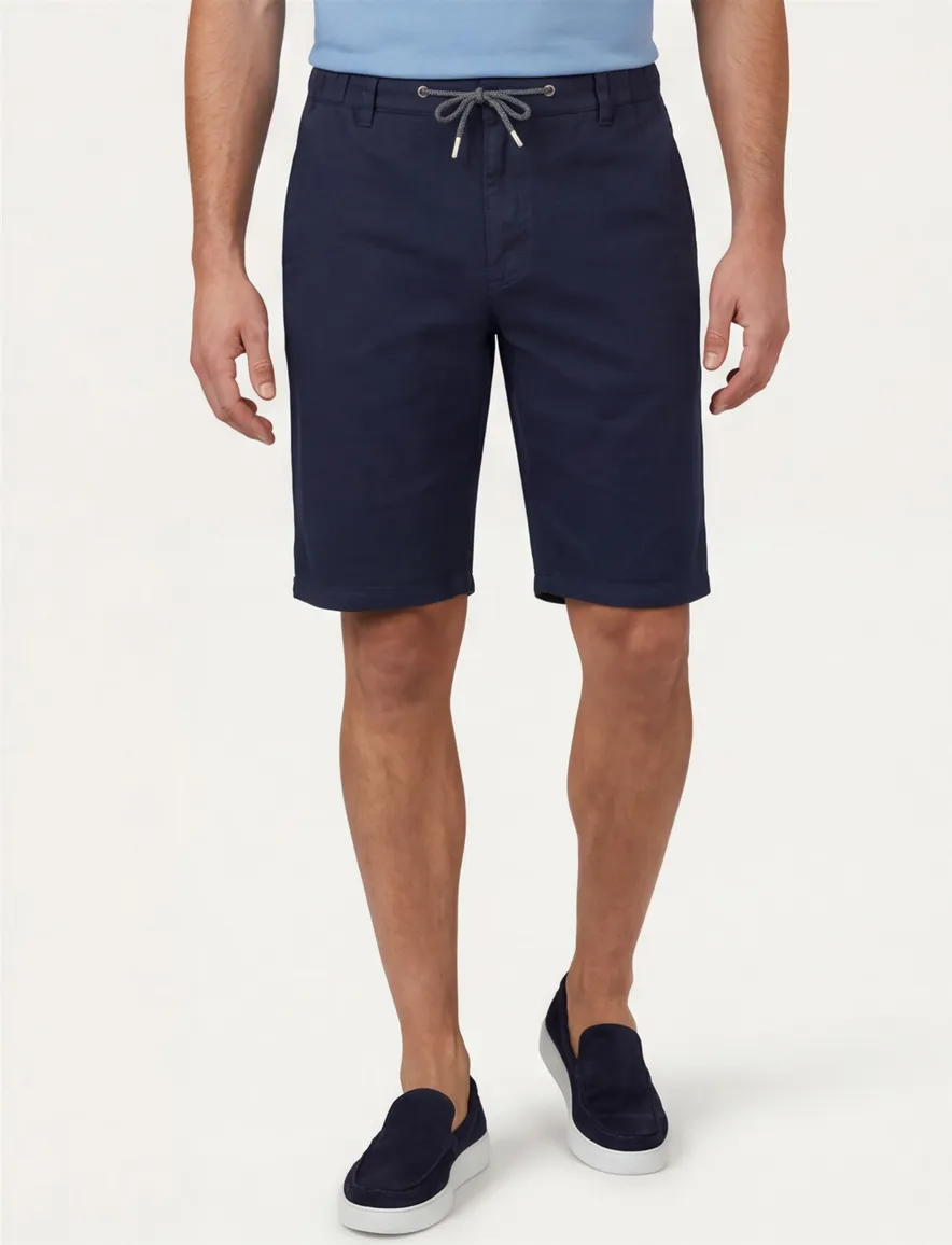 Portofino korte broek chino donkerblauw
