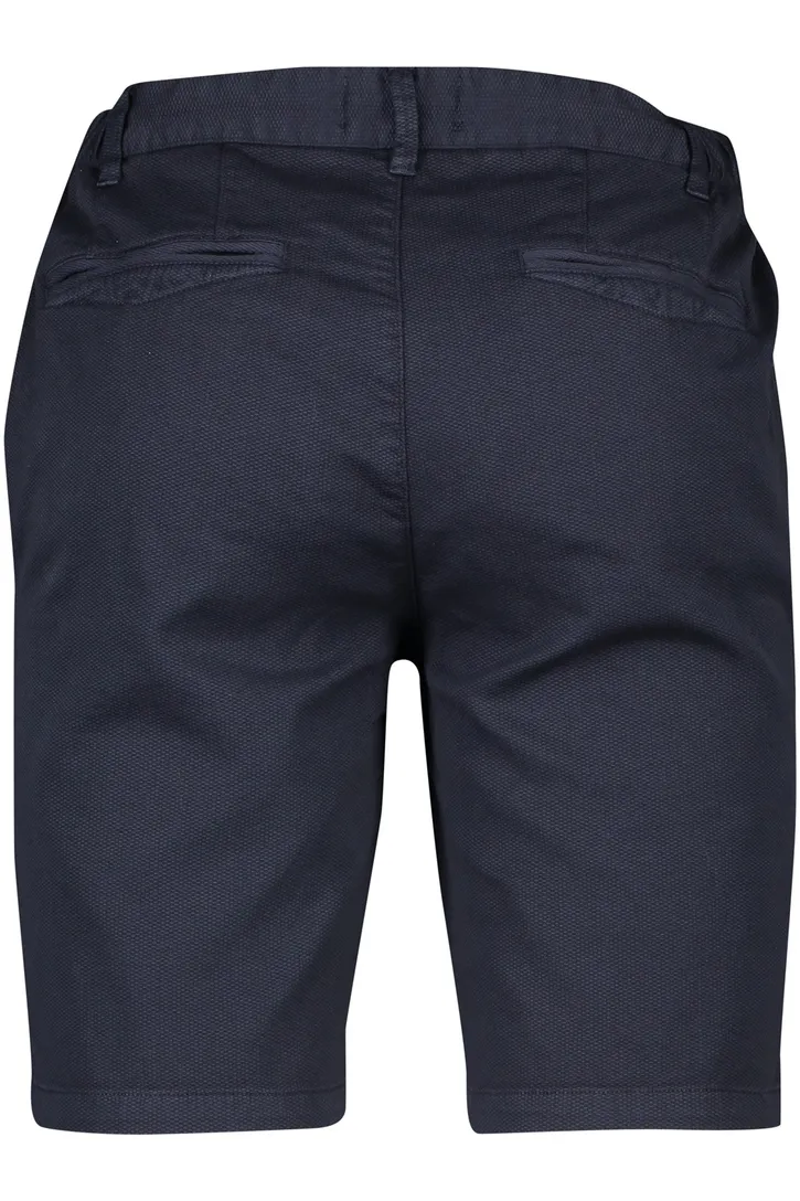Donkerblauw elastische band Portofino korte broek katoen