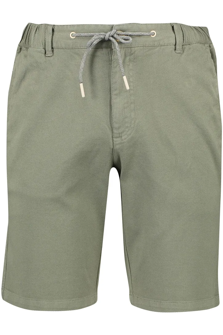 Korte broek olijfgroen Portofino elastische band katoen