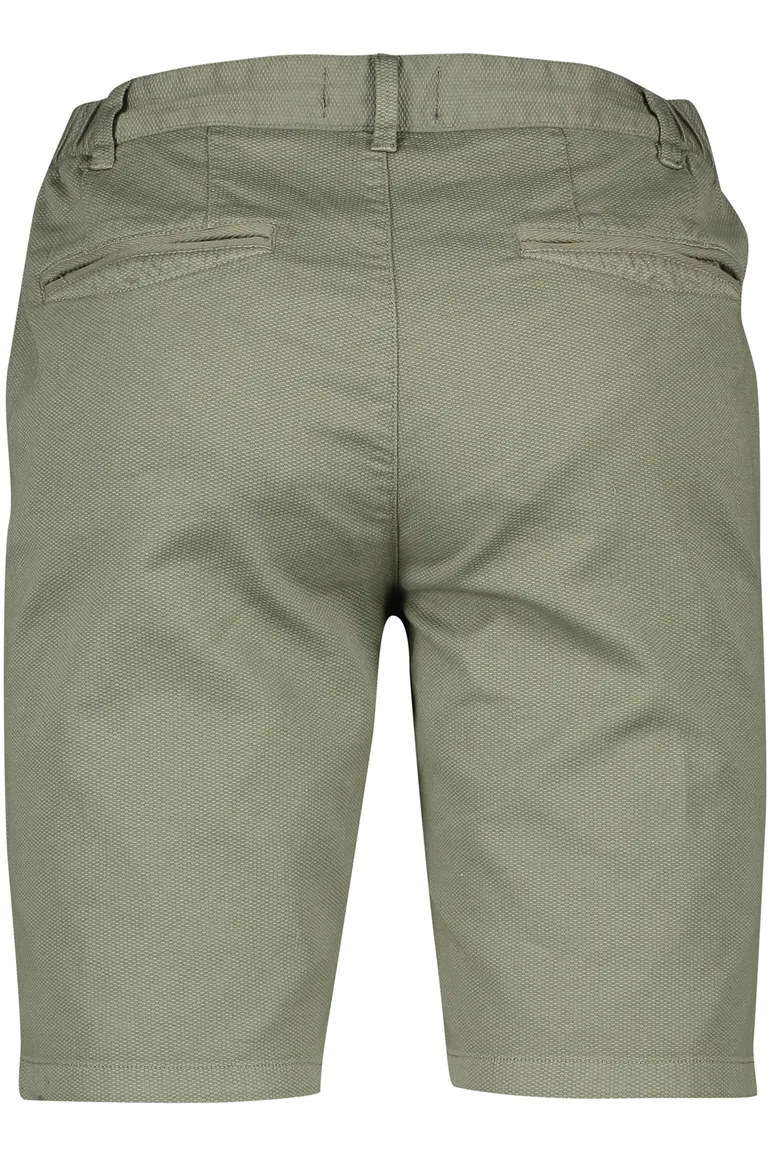 Katoen olijfgroene Portofino korte broek elastische band