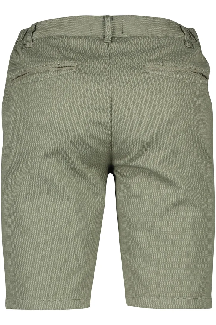 Korte broek olijfgroen Portofino elastische band katoen