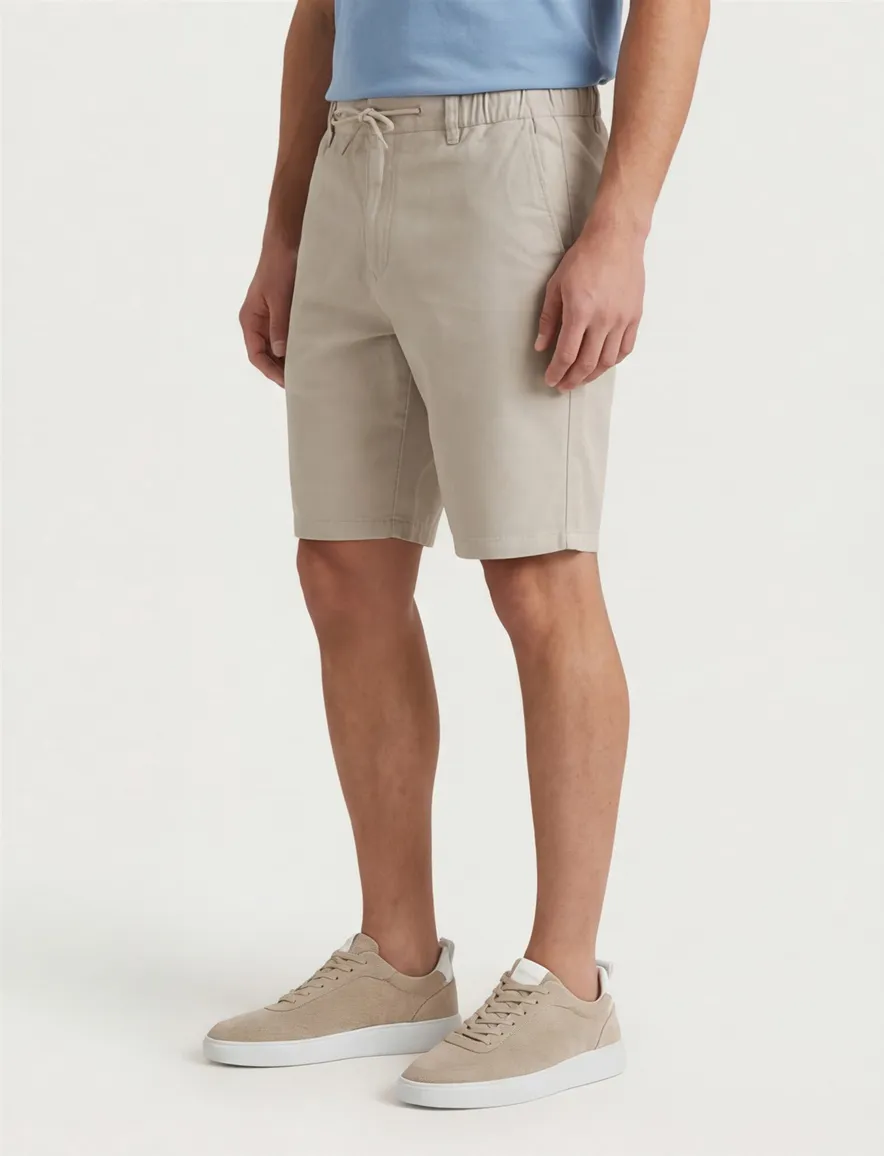 Portofino korte broek chino greige