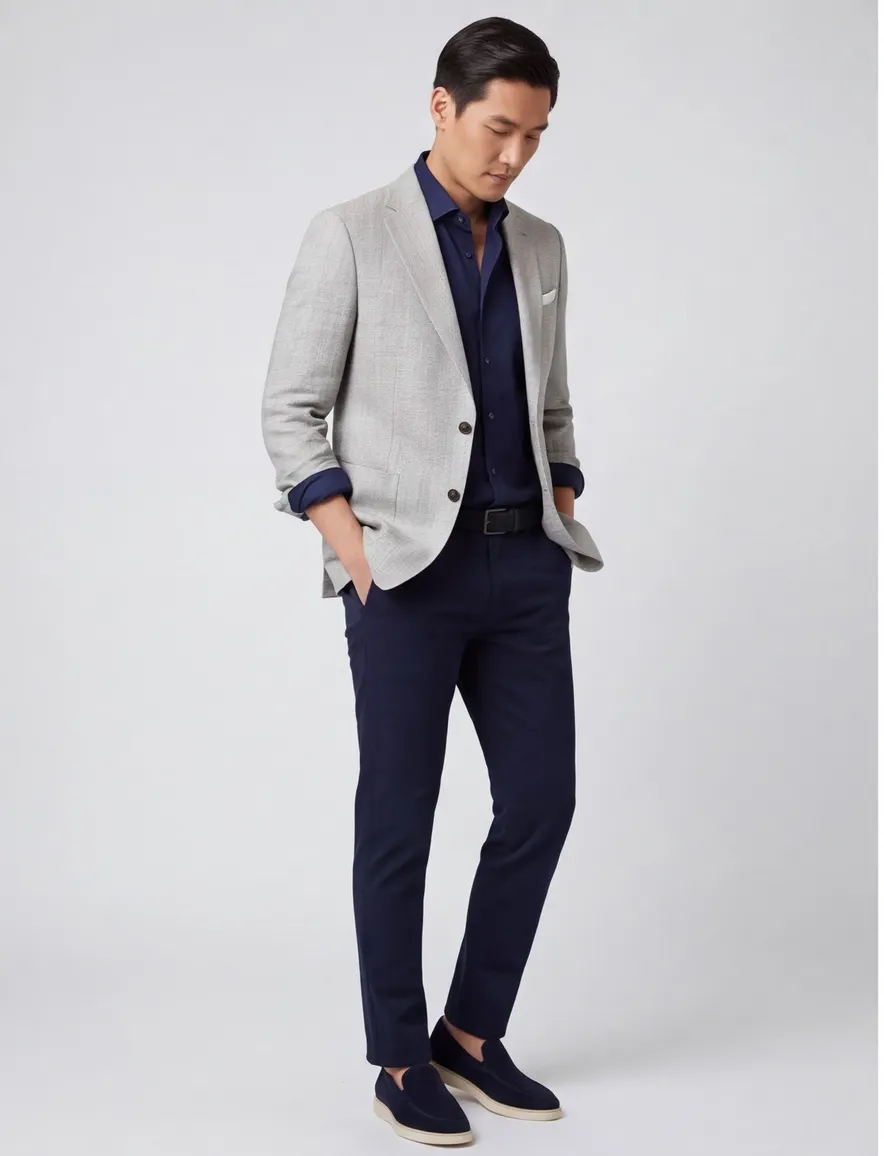 Carl Gross colbert grijs modern fit