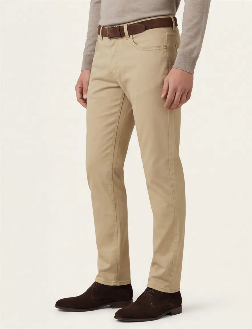 Pierre Cardin Lyon Tapered 5-p pantalon camel