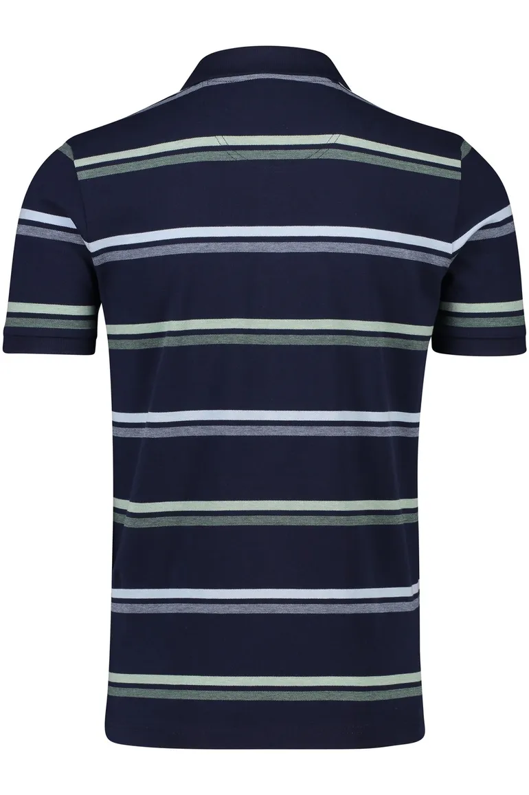 Pierre Cardin poloshirt donkerblauw gestreept