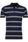 Pierre Cardin poloshirt donkerblauw roze gestreept