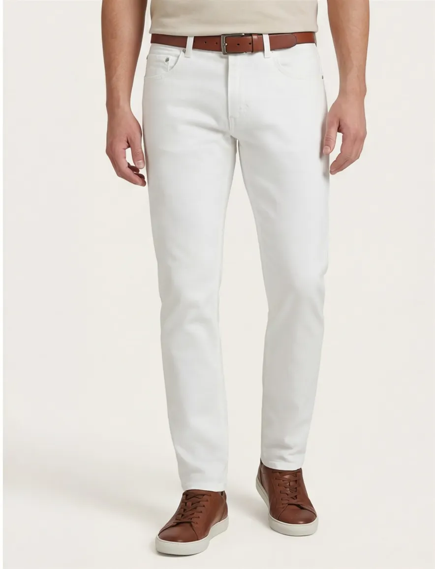 Pierre Cardin 5-pocket jeans wit