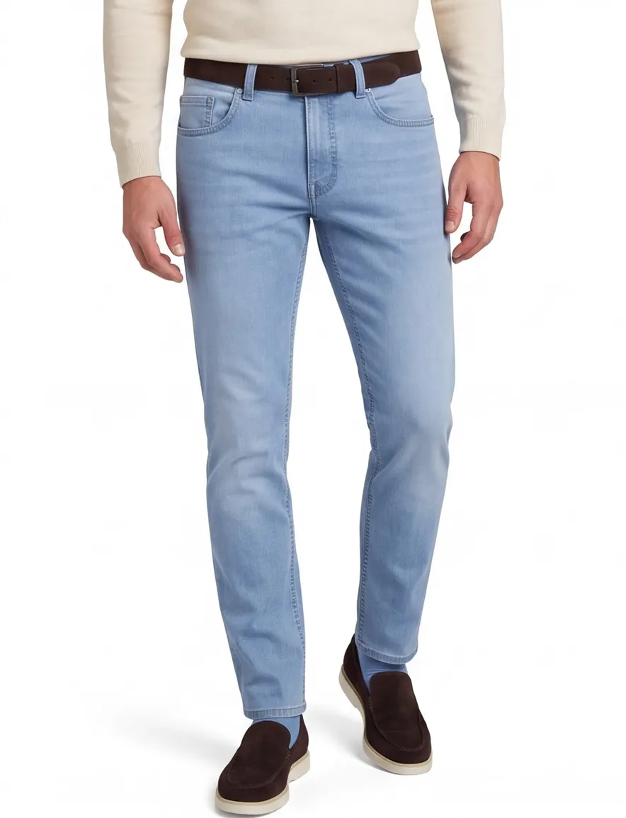 Pierre Cardin 5-pocket jeans blauw