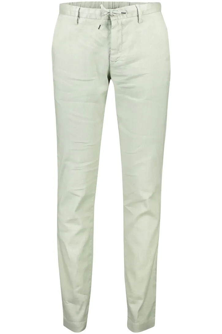 Katoenen Alberto slim fit Performance chino groen