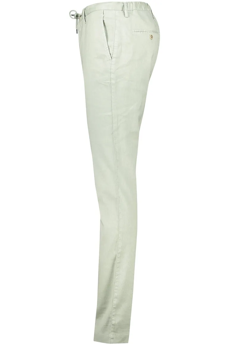 Alberto slim fit Performance chino linnen groen