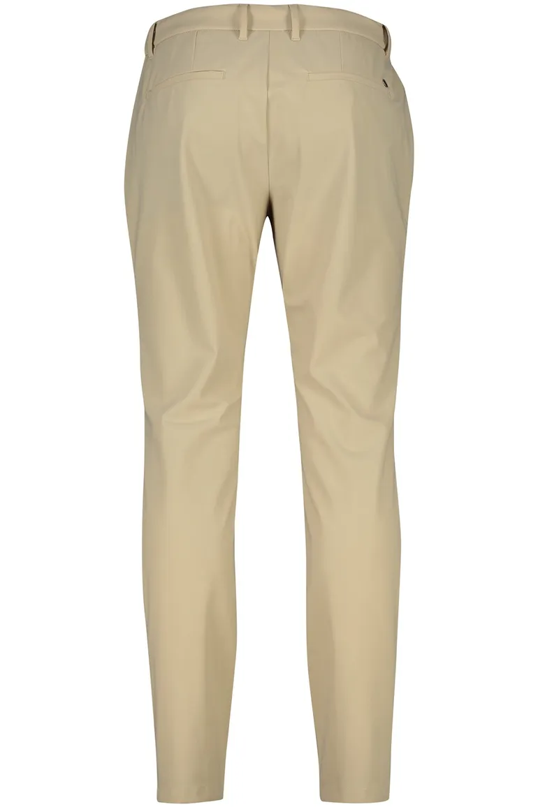 Alberto chino met elastische band beige mover slim fit