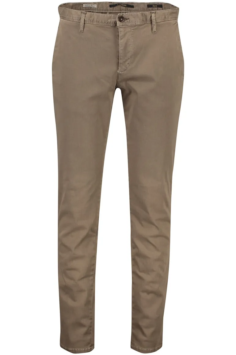 Pantalon chino bruin Alberto Rob