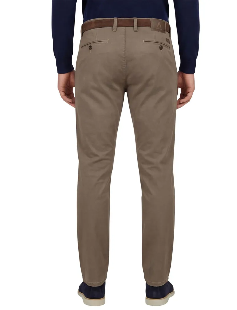 Alberto pantalon bruin rob slim fit