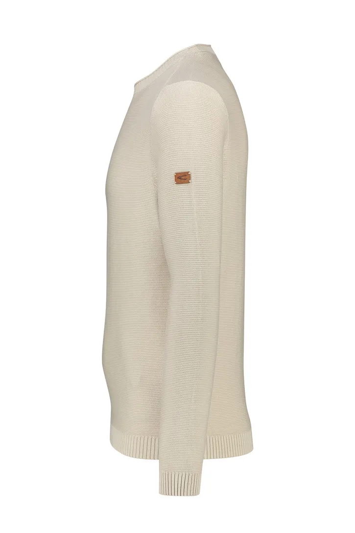 Camel Active trui ronde hals beige