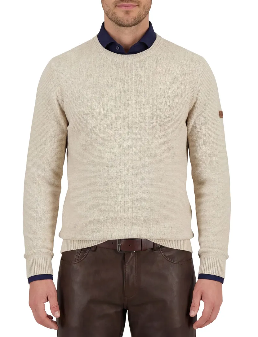 Camel Active trui ronde hals beige