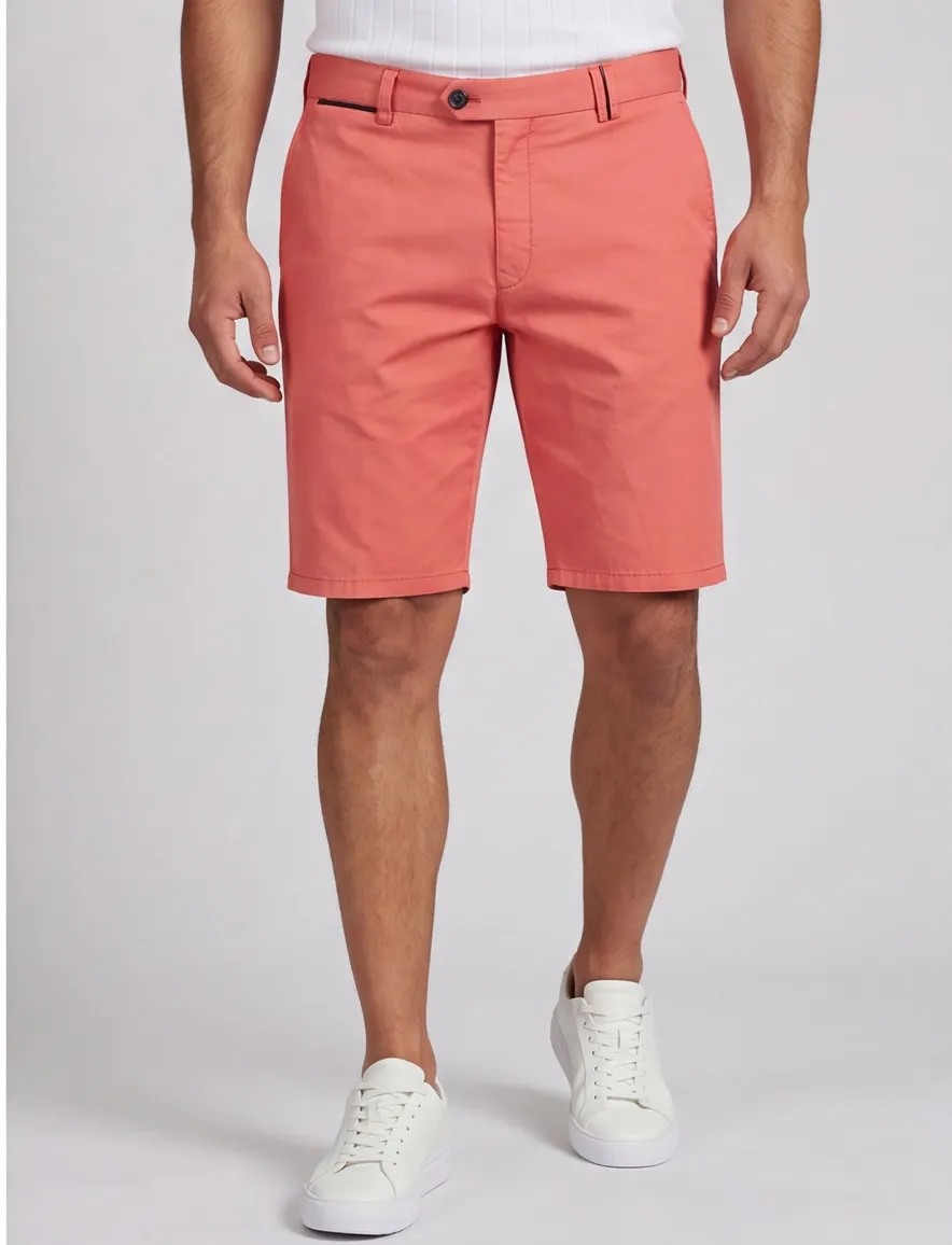 Hiltl bermuda rood katoen