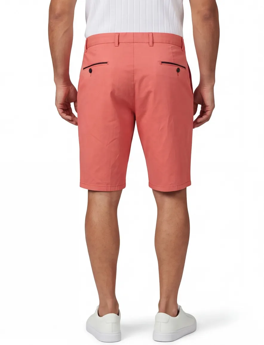 Hiltl bermuda rood katoen