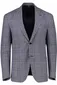 Corneliani colbert blauw geruit zijde