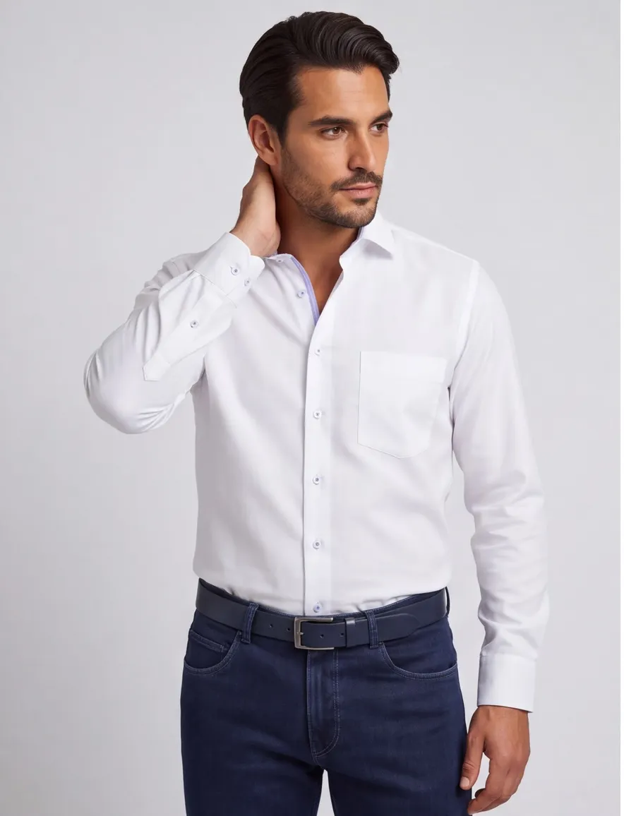 Seidensticker overhemd regular fit wit