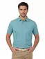 State of Art stretch poloshirt wijde fit turquoise