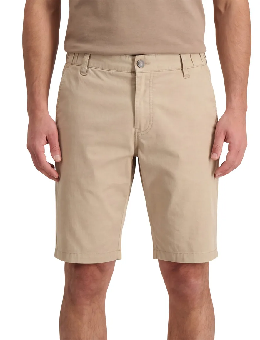 State of Art korte broek beige effen katoen